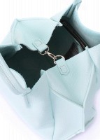 Кожаная сумка POOLPARTY Soho Remix babyblue