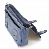 Мужской кожаный синий портфель TARWA RК-6008-3md