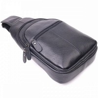 Мужская кожаная сумка-слинг Vintage 21307 