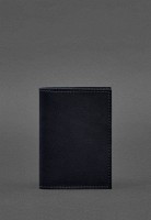 Кожаная обложка для паспорта 1.2 синяя Краст BN-OP-1-2-NAVY-BLUE