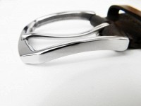 Ремень из кожи SVETLANA ZUBKO «STEEL» PK352A Пряжка с нержавеющей стали