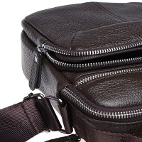 Мужская коричневая кожаная сумка Keizer K13657-brown