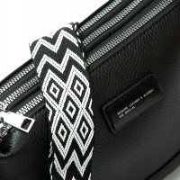 Женский молодежный кожаный клатч ALEX RAI 29012 black