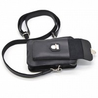 Мужская кожаная сумка через плечо и на пояс TARWA RA-0075-3md