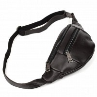 Мужская кожаная сумка бананка TARWA GC-8040-3md