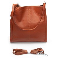 Женская кожаная сумка классическая ALEX RAI 2060-9 camel