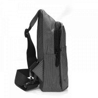 Мужская тканевая сумка-слинг Lanpad 3072 gray