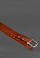 Кожаный мужской ремень BlankNote коричневый BN-BELT-2-FLINT