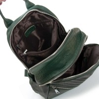 Женский кожаный рюкзак ALEX RAI 95518-9 green