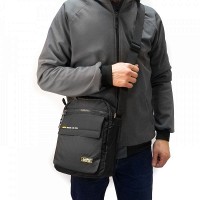 Мужская сумка через плечо Lanpad 4117 black