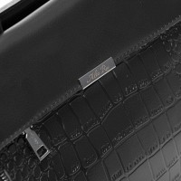 Женская кожаная сумка классическая ALEX RAI 5052 black croco