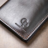 Мужской кожаный кошелек GRANDE PELLE 11469 Темно-коричневый