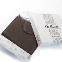 Женский кожаный кошелек Bright DR. BOND WS-36 gray