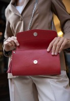 Женская кожаная сумка Элис красная Краст BN-BAG-7-RED