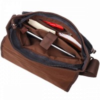Мужская тканевая сумка через плечо для ноутбука 13" Vintage 22200 