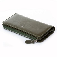 Женский кожаный кошелек Classik  DR. BOND WN-23-21 green