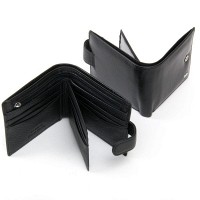 Мужской  кожаный кошелек Classik  DR.   BOND MS-29  black