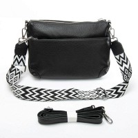 Женская кожаная сумка через плечо ALEX RAI 8269 black