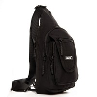Мужская тканевая сумка-слинг Lanpad 0936 black бол