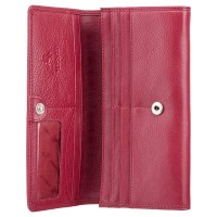 Женский кожаный кошелек Visconti HT35 Buckingham c RFID (Red)
