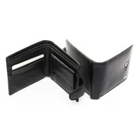 Кожаный мужской кошелек Classic DR. BOND MS-28 black