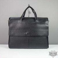 Портфель модерн из кожзама мужской черный Fashion