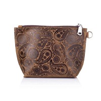 Женская косметичка из кожи Hi Art «Buta Art» CB-01 Shabby Olive