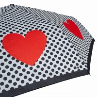 Зонт женский механический Fulton L354-041697 Minilite-2 Love Heart Spot (Сердца)