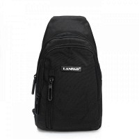 Мужская тканевая сумка-слинг Lanpad 80002 black