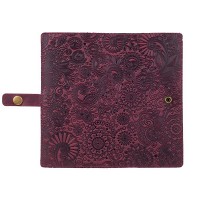Тревел-кейс из кожи Hi Art TC-01 Shabby Plum Mehendi Art