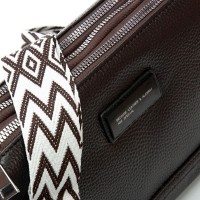 Женский молодежный кожаный клатч ALEX RAI 29012 brown