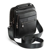 Мужская кожаная сумка через плечо BRETTON 5015-6L black