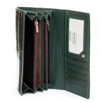 Женский лаковый кожаный кошелек PE DR. BOND PEW501 green