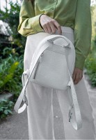 Женский кожаный рюкзак Groove S белый TW-GROOVE-S-WHITE-FLO
