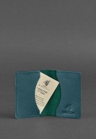 Кожаный кард-кейс BlankNote 6.0 малахит bn-kk-6-malachite