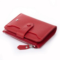 Женский кожаный кошелек Classik  DR. BOND WN-23-17 red