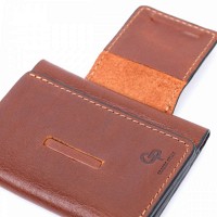 Кожаный мужской кошелек ручной работы GRANDE PELLE 11662 