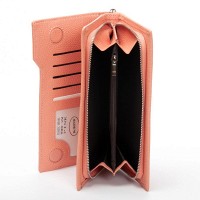 Женский кожаный кошелек Classik DR. BOND WMB-2M pink purple