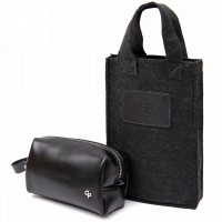 Мужская кожаная косметичка GRANDE PELLE 11413