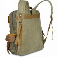 Рюкзак текстильный canvas Vintage 20107 Болотный