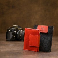 Женская визитница из натуральной кожи GRANDE PELLE 11407