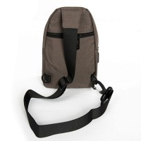 Мужская тканевая сумка-слинг Lanpad 86803 brown мал