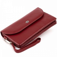 Женский кожаный клатч ST Leather 19318 Бордовый