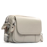 Женский молодежный кожаный клатч ALEX RAI 3904 pale grey