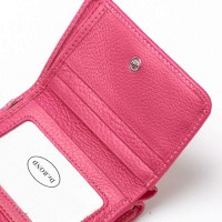 Женский кожаный кошелек Bright DR. BOND WS-403 plum-red