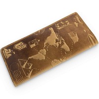 Кожаный бумажник Hi Art «7 wonders of the world» WP-02 Shabby Dingo