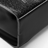 Женская кожаная сумка классическая ALEX RAI 5052 black croco