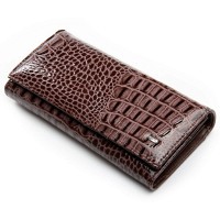 Женский лаковый кожаный кошелек PE DR. BOND PEW1-V brown