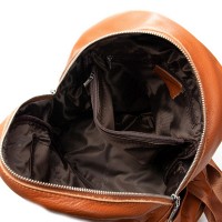 Женский кожаный рюкзак ALEX RAI 8635-9  camel