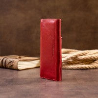 Женский кожаный клатч GRANDE PELLE 11318 Красный